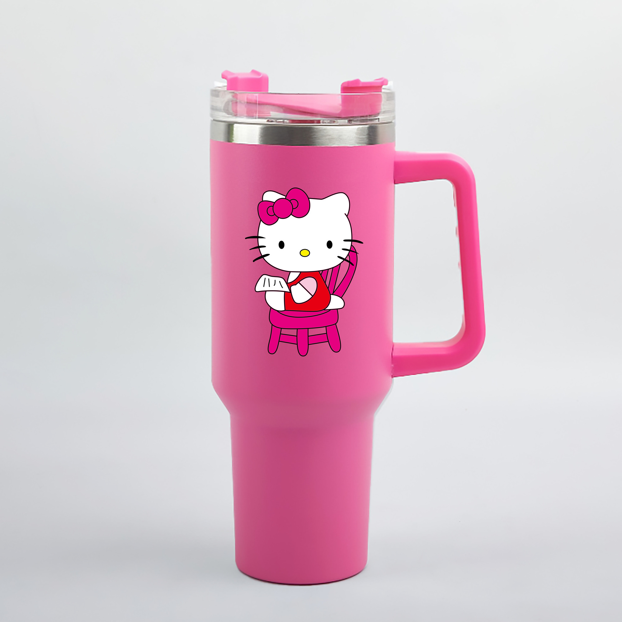（画像用） Hello Kitty ハローキティ 1200mL車用タンブラー（カラープリント）
